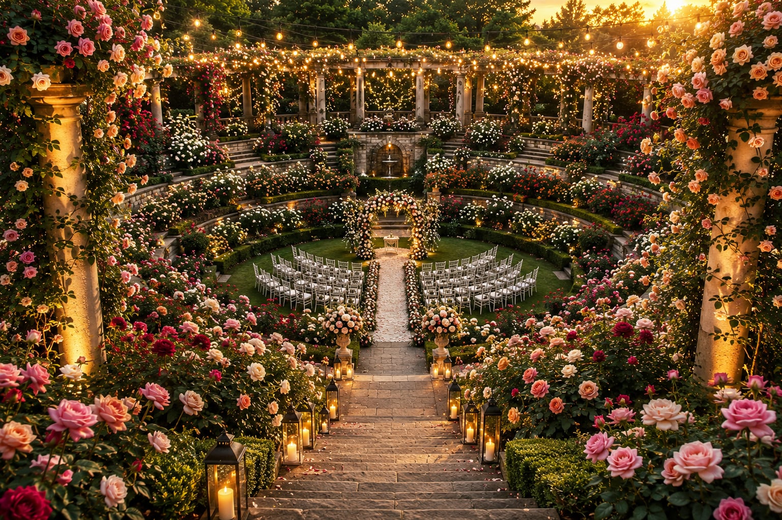 Sunken Rose Garden